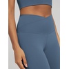 image:imageODODOS Womens Crossover Flare Leggings with Back Pocket Buttery Soft V High Waist Lounge Casual Bootcut Yoga PantsInk Blue