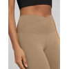 image:imageODODOS Womens Crossover Flare Leggings with Back Pocket Buttery Soft V High Waist Lounge Casual Bootcut Yoga PantsLight Brown