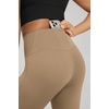 image:imageODODOS Womens Crossover Flare Leggings with Back Pocket Buttery Soft V High Waist Lounge Casual Bootcut Yoga PantsLight Brown