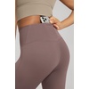 image:imageODODOS Womens Crossover Flare Leggings with Back Pocket Buttery Soft V High Waist Lounge Casual Bootcut Yoga PantsPurple Taupe