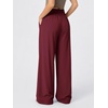 image:imageODODOS Womens Featherlight Wide Leg Pant Elastic HighRise Relaxed FitTibetan Red