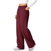 image:imageODODOS Womens Featherlight Wide Leg Pant Elastic HighRise Relaxed FitTibetan Red