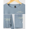 image:imageODODOS Womens Long Sleeve Oversized Cropped Tee Ultra Soft odSTRATUM TechDusty Blue Heather