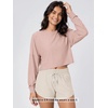 image:imageODODOS Womens Long Sleeve Oversized Cropped Tee Ultra Soft odSTRATUM TechRose Pink Heather