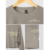 image:imageODODOS Womens Long Sleeve Oversized Cropped Tee Ultra Soft odSTRATUM TechWarm Grey Heather