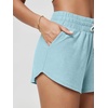 image:imageODODOS Womens Performance Shorts Ultra Soft odSTRATUM Tech Mid Rise Relaxed Shorts with Pocket 3 Inseam Moisture WickingBaby Blue Heather