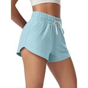 image:imageODODOS Womens Performance Shorts Ultra Soft odSTRATUM Tech Mid Rise Relaxed Shorts with Pocket 3 Inseam Moisture WickingBaby Blue Heather