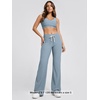 image:imageODODOS Womens Performance Slim Flare Pants 30  32 Soft odSTRATUM TechDusty Blue Heather