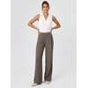 image:imageODODOS Womens Wide Leg Trousers Ultra Soft odSTRATUM Tech High Waisted Casual Work Pants with Pockets 27 29 31 InseamBrown Lentil