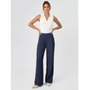 image:imageODODOS Womens Wide Leg Trousers Ultra Soft odSTRATUM Tech High Waisted Casual Work Pants with Pockets 27 29 31 InseamNavy