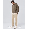 image:imageODODOS Mens Brushed Fleece Jogger Sweatpants with Pockets Relaxed FitBeige Heather