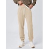 image:imageODODOS Mens Brushed Fleece Jogger Sweatpants with Pockets Relaxed FitBeige Heather