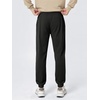 image:imageODODOS Mens Brushed Fleece Jogger Sweatpants with Pockets Relaxed FitBlack