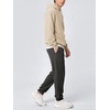 image:imageODODOS Mens Brushed Fleece Jogger Sweatpants with Pockets Relaxed FitCharcoal Heather