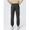 image:imageODODOS Mens Brushed Fleece Jogger Sweatpants with Pockets Relaxed FitCharcoal Heather