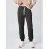 image:imageODODOS Mens Brushed Fleece Jogger Sweatpants with Pockets Relaxed FitCharcoal Heather