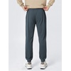 image:imageODODOS Mens Brushed Fleece Jogger Sweatpants with Pockets Relaxed FitDark Blue Heather