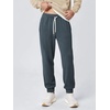 image:imageODODOS Mens Brushed Fleece Jogger Sweatpants with Pockets Relaxed FitDark Blue Heather
