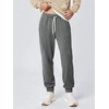image:imageODODOS Mens Brushed Fleece Jogger Sweatpants with Pockets Relaxed FitGray Heather