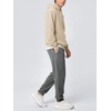 image:imageODODOS Mens Brushed Fleece Jogger Sweatpants with Pockets Relaxed FitGray Heather