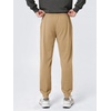 image:imageODODOS Mens Brushed Fleece Jogger Sweatpants with Pockets Relaxed FitSand Heather