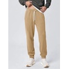 image:imageODODOS Mens Brushed Fleece Jogger Sweatpants with Pockets Relaxed FitSand Heather