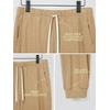 image:imageODODOS Mens Brushed Fleece Jogger Sweatpants with Pockets Relaxed FitSand Heather