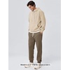 image:imageODODOS Mens Brushed Fleece Jogger Sweatpants with Pockets Relaxed FitWood Brown Heather
