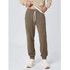 image:imageODODOS Mens Brushed Fleece Jogger Sweatpants with Pockets Relaxed FitWood Brown Heather