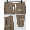 image:imageODODOS Mens Brushed Fleece Jogger Sweatpants with Pockets Relaxed FitWood Brown Heather