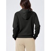 image:imageODODOS Womens Brushed Fleece Hoodie Warm Pullover with Kangaroo PocketBlack