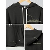image:imageODODOS Womens Brushed Fleece Hoodie Warm Pullover with Kangaroo PocketBlack