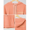 image:imageODODOS Womens Brushed Fleece Hoodie Warm Pullover with Kangaroo PocketCoral Heather