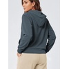 image:imageODODOS Womens Brushed Fleece Hoodie Warm Pullover with Kangaroo PocketDark Blue Heather