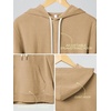 image:imageODODOS Womens Brushed Fleece Hoodie Warm Pullover with Kangaroo PocketSand Heather
