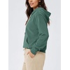 image:imageODODOS Womens Brushed Fleece Hoodie Warm Pullover with Kangaroo PocketTeal Green Heather