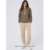 image:imageODODOS Womens Brushed Fleece Hoodie Warm Pullover with Kangaroo PocketWood Brown Heather