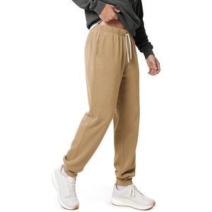 image:imageODODOS Mens Brushed Fleece Jogger Sweatpants with Pockets Relaxed FitSand Heather