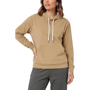 image:imageODODOS Womens Brushed Fleece Hoodie Warm Pullover with Kangaroo PocketSand Heather