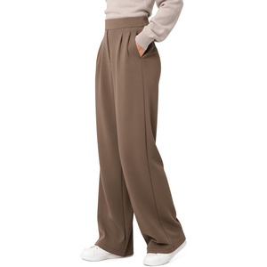 image:imageODODOS Womens Modal Soft Wide Leg Trousers with Pockets 30 InseamNutria