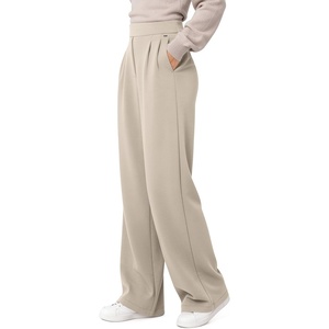 image:imageODODOS Womens Modal Soft Wide Leg Trousers with Pockets 30 InseamSmokey Taupe