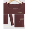 image:imageODODOS Womens Long Sleeve Shirts with Thumb Hole Cloud Feeling Soft Crew Neck Slim Fit Tee Yoga Athletic Workout TopsBurgundy
