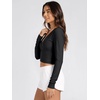 image:imageODODOS Womens Wrap Crop Top  Ultra Soft odSTRATUM Tech Ballet Yoga ShirtBlack Heather