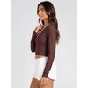 image:imageODODOS Womens Wrap Crop Top  Ultra Soft odSTRATUM Tech Ballet Yoga ShirtJava Heather