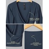 image:imageODODOS Womens Wrap Crop Top  Ultra Soft odSTRATUM Tech Ballet Yoga ShirtNocturnal Navy Heather