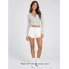 image:imageODODOS Womens Wrap Crop Top  Ultra Soft odSTRATUM Tech Ballet Yoga ShirtSalt Heather