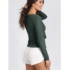 image:imageODODOS Womens Tie Front Top Ultra Soft odSTRATUM Tech CardiganAspen Heather