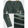 image:imageODODOS Womens Tie Front Top Ultra Soft odSTRATUM Tech CardiganAspen Heather
