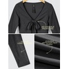 image:imageODODOS Womens Tie Front Top Ultra Soft odSTRATUM Tech CardiganBlack Heather