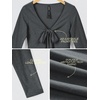 image:imageODODOS Womens Tie Front Top Ultra Soft odSTRATUM Tech CardiganCharcoal Heather